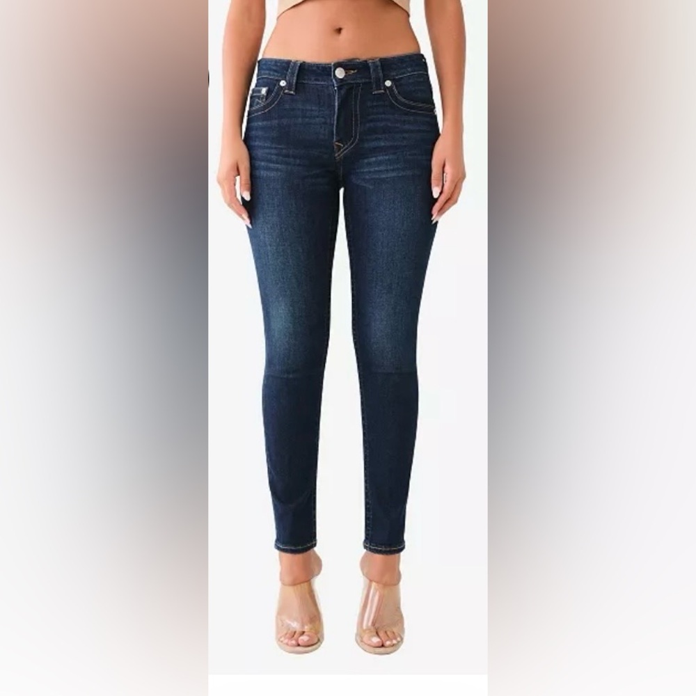 True Religion blue curvy skinny jeans size 24
